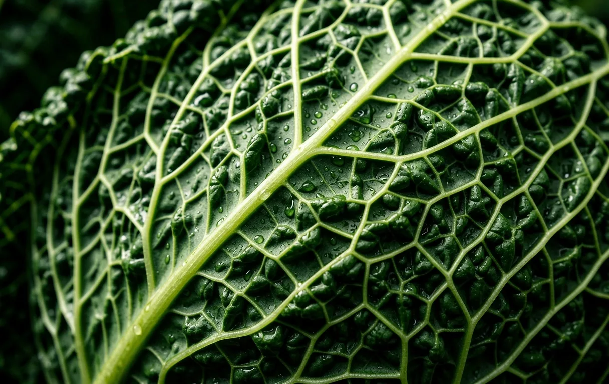 Textura macro de vegetales verdes